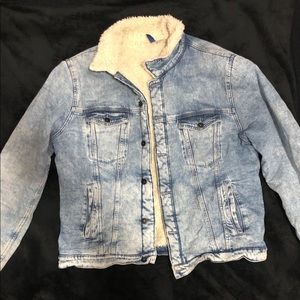 Sherpa Jean Jacket size XL men (fits XL women)